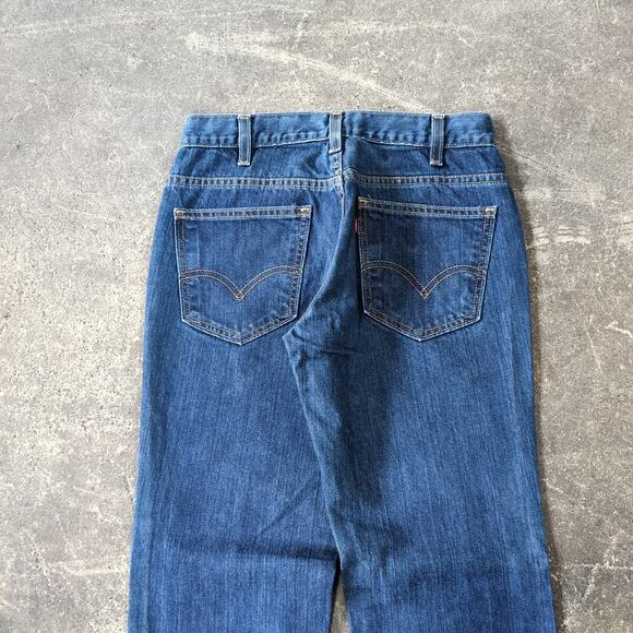 Vintage Levi's Low Rise Flare Jeans Womens 7 26 Blue Dark Bootcut Retro Y2K - Picture 5 of 10